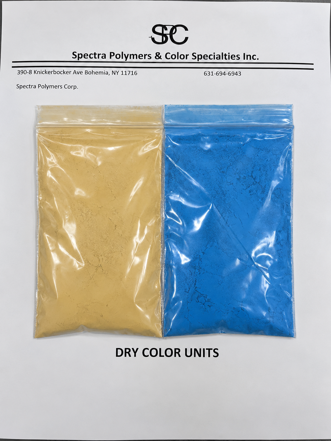 Photo of Dry Color Units * Multiple Colors Available 